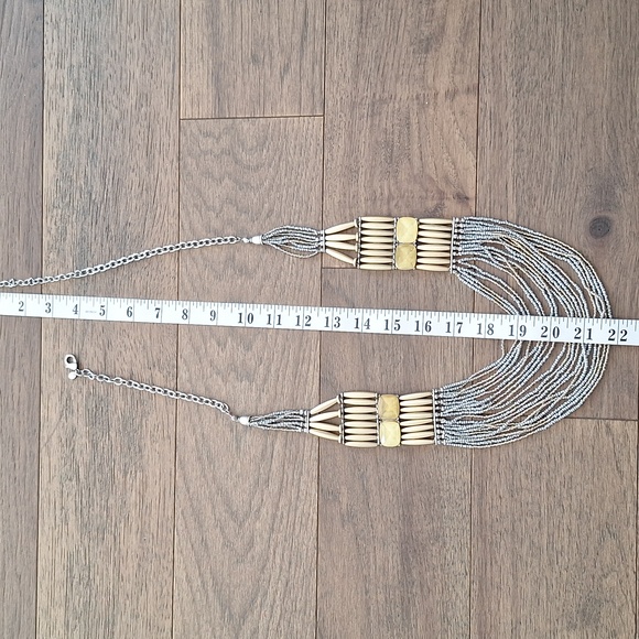 Chico's multi strand Bohemian statement necklace. - Picture 7 of 8